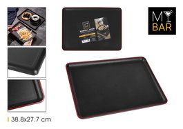 My Bar Bandeja Rectangular Plástico Japonés 38.8 x 27.7 cm (12 Unidades)