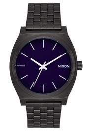NIXON Time Teller A0452668 con esfera azul y correa negra