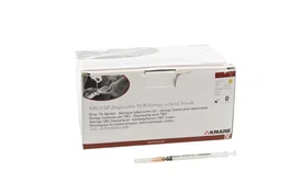 Kruuse Jeringa Desechable Tuberculina 1 mL con Aguja 25G 5/8, 100 Ud.