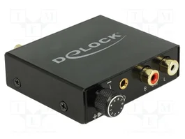 DeLOCK 63972 Convertidor de audio digital a analógico HD con amplificador de auriculares