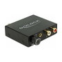DeLOCK 63972 Adaptador DAC para Auriculares, Negro, Micro-USB B