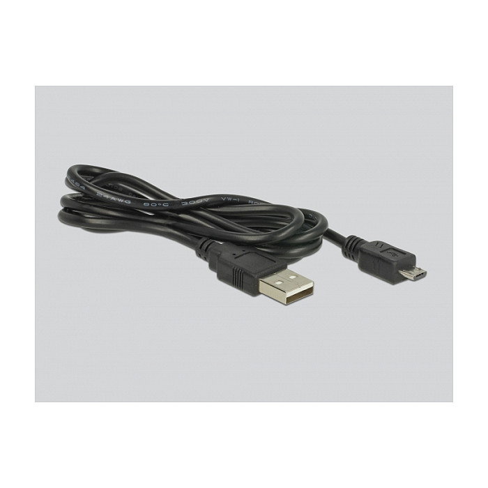 DeLOCK 63972 Adaptador DAC para Auriculares, Negro, Micro-USB B