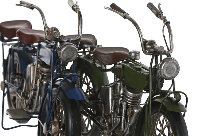 DKD Home Decor Vehículo de Decoración Metal Moto Surtido de 2 Unidades