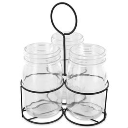 Saveur et Degustation 3 Tarros Con Soporte Cubiertos para Transportar, Servir y Guardar, Medidas d.17 cm; h.19,5 cm