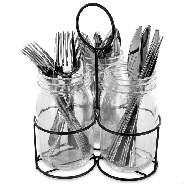 Saveur et Degustation 3 Tarros Con Soporte Cubiertos para Transportar, Servir y Guardar, Medidas d.17 cm; h.19,5 cm