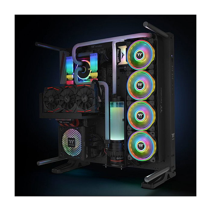 Thermaltake Riing Quad 12 RGB TT Premium Edition Negro (Pack de 3) Thermaltake Riing Quad 12 RGB TT Premium Edition Negro (Pack de 3)