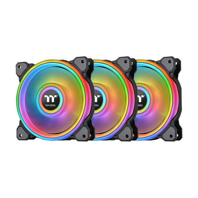 Thermaltake Riing Quad 12 RGB TT Premium Edition Negro (Pack de 3) Thermaltake Riing Quad 12 RGB TT Premium Edition Negro (Pack de 3)