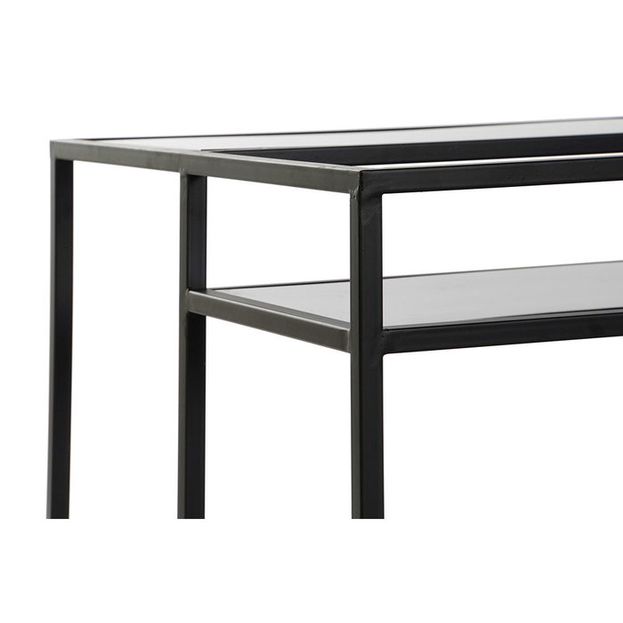 DKD Home Decor Mesa de Centro de Metal, Madera y Espejo en Negro y Natural DKD Home Decor Mesa de Centro de Metal, Madera y Espejo en Negro y Natural
