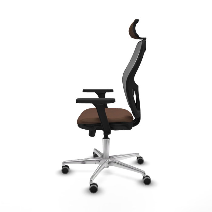 PIQUERAS Y CRESPO Silla de oficina Jorquera con Mecanismo Sincro/Traslack Marrón y Gris