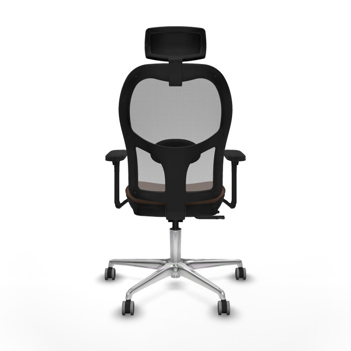 PIQUERAS Y CRESPO Silla de oficina Jorquera con Mecanismo Sincro/Traslack Marrón y Gris