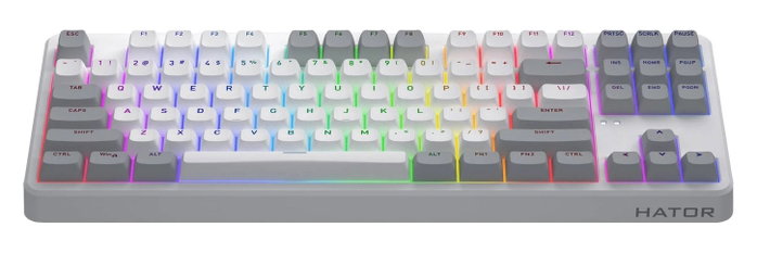 Hator Rockfall 3 TKL Teclado Inalámbrico Blanco