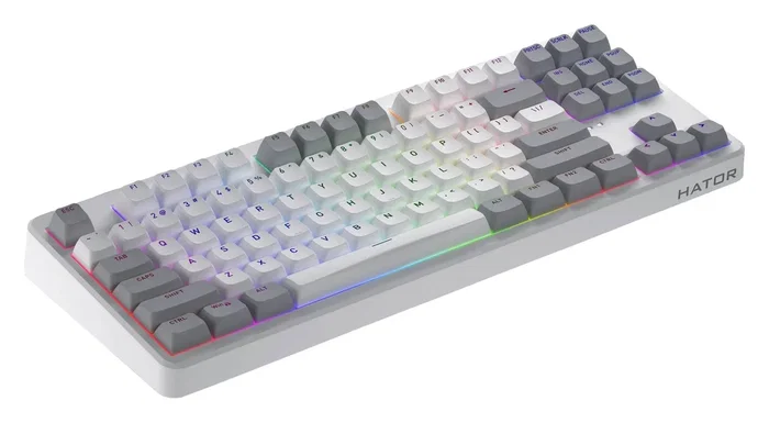 Hator Rockfall 3 TKL Teclado Inalámbrico Blanco