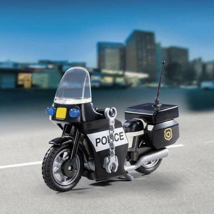 Playmobil Maleta de Policía Motorista - 13 piezas Playmobil Maleta de Policía Motorista - 13 piezas