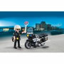 Playmobil Maleta de Policía Motorista - 13 piezas