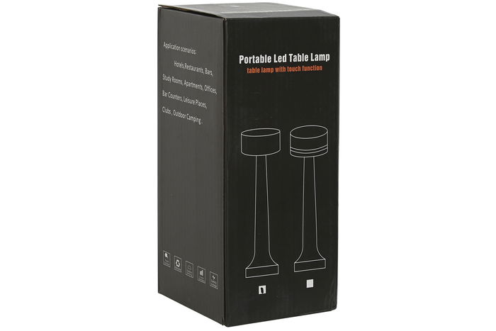 DKD Home Decor Lámpara Sobremesa Moderno Táctil Recargable Plateado Dorado Cobrizo Pack 3 Unidades 9 x 21 x 9 cm