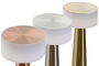 DKD Home Decor Lámpara Sobremesa Moderno Táctil Recargable Plateado Dorado Cobrizo Pack 3 Unidades 9 x 21 x 9 cm