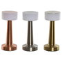 DKD Home Decor Lámpara de Sobremesa LED Metal Táctil Surtido de 3 Colores