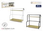 Confortime Estanteria Cocina Madera-Met 50 cm x 21 cm x 6 cm (4 Unidades)