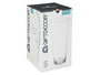 Giftdecor Jarron Cristal Conico Transparente 30 cm - Diametro Boca 14.5 cm (Set de 4)