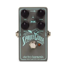 EHX Spruce Goose Overdrive Pedal con Circuito Bluesbreaker, Interruptor LIFT y Mando BASS Activo
