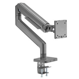 Ewent EW1529 - Soporte Brazo de Monitor para Escritorio, VESA 75/100, Hasta 49 Pulgadas y 20kg, Abrazadera en C, Inclinación +90°/-90°, 180° Giro, 360° Rotación, Gestión de Cables