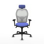 PIQUERAS Y CRESPO Silla de oficina Jorquera Azul claro y Blanco
