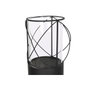 DKD Home Decor Set de 2 Portavelas de Metal y Cristal Negro