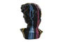 DKD Home Decor Figura Busto Resina Negro Multicolor 9 x 15 x 10 cm (4 Unidades)