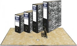 UNIPAPEL Pack de 12 Archivadores de Palanca Novoclas A4 Negro
