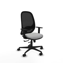 PIQUERAS Y CRESPO Silla de oficina Cilanco Gris claro y Negro