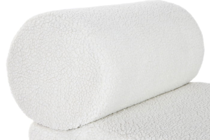 DKD Home Decor Descalzadora Madera DM y Poliéster Blanco