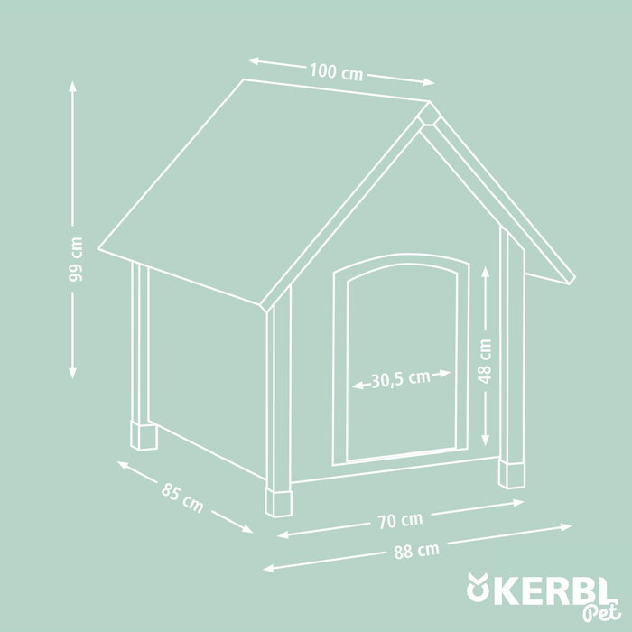Kerbl Vet Caseta para Perros 100 x 88 x 99 cm