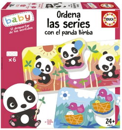 EDUCA BORRAS Ordena las series con el Panda Bimba