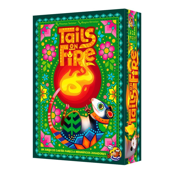 Juegos Tails on Fire - Juego de Cartas de Mesa de Memoria y Estrategia para Niños y Adultos a Partir de 8 Años, Juego Familiar Rápido y Competitivo