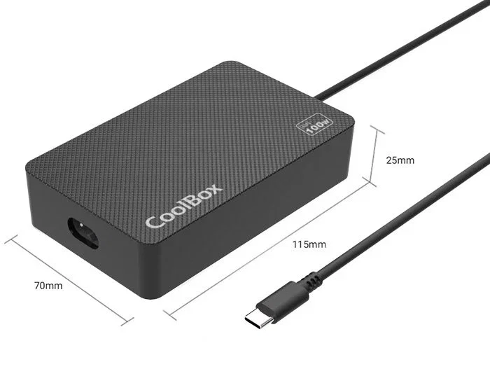 Coolbox Cargador Universal NB100 USB-C 100W GaN Coolbox Cargador Universal NB100 USB-C 100W GaN