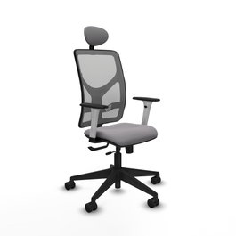 PIQUERAS Y CRESPO Silla de oficina Motilla Gris con mecanismo Sincro/Traslack