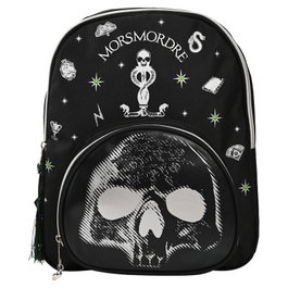 WIDDOP & CO Mochila Tenebrosa Dark Arts Harry Potter, Tejidos de Alta Calidad con Adornos Auténticos