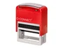 Q-connect Sello Entintado Automático Pagado 14x38 mm Color Rojo