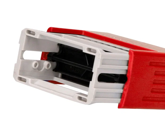 Q-connect Sello Entintado Automático Pagado 14x38 mm Color Rojo