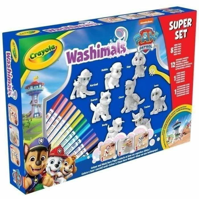 Crayola Washimals Super Set 8 Animales de la Patrulla Canina para colorear Crayola Washimals Super Set 8 Animales de la Patrulla Canina para colorear