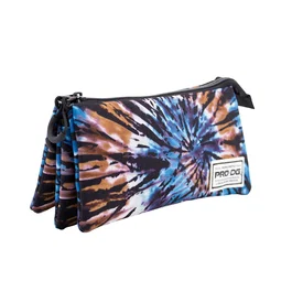 Pro-Dg Estuche Portatodo Triple HS Trip PRO-DG Multicolor con 3 Compartimentos y Cierre Cremallera