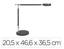 Maul Lámpara de Escritorio LED 5W 618lm Luz Ajustable Panel Táctil Doble Brazo Negra