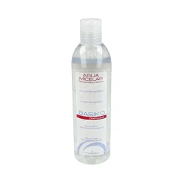 Cosmeclinik Agua Micelar Basiko Limpiadora y Desmaquillante para Rostro y Ojos, 300Ml