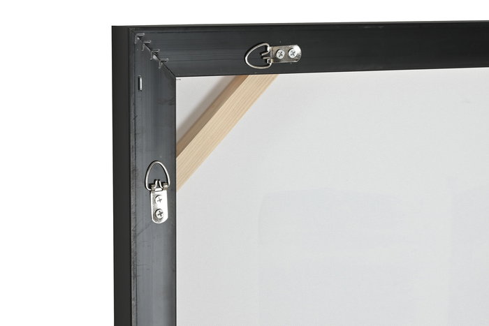 DKD Home Decor Cuadro Moderno Lienzo Abstracto Blanco Negro Gris 104 x 103.5 x 4 cm (2 Unidades)