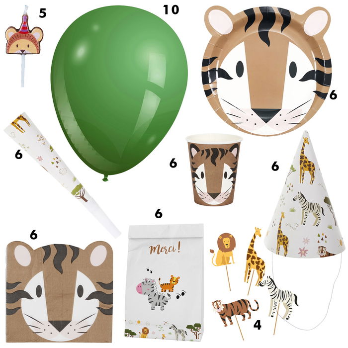 Party Time Juego de Cumpleaños 54 Piezas Sabana Party Time