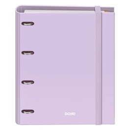 Carpebloc Dohe Serenity A4 4 Anillas Mixtas 35 Mm Con Recambio 100Hj. 90Gr. Cuadric.5X5 Morado