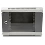 DeLOCK Gabinete de red 10 pulg. 4U con puerta de vidrio Gris