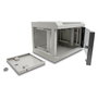 DeLOCK Gabinete de red 10 pulg. 4U con puerta de vidrio Gris