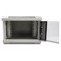 DeLOCK Gabinete de red 10 pulg. 4U con puerta de vidrio Gris