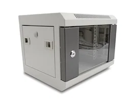 DeLOCK Gabinete de red 10″ con puerta de vidrio 4U gris